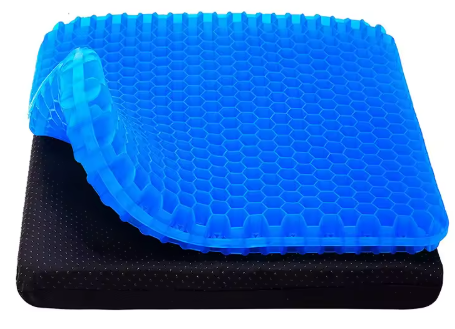 Cojín de gel viscoelástico con forma de panal