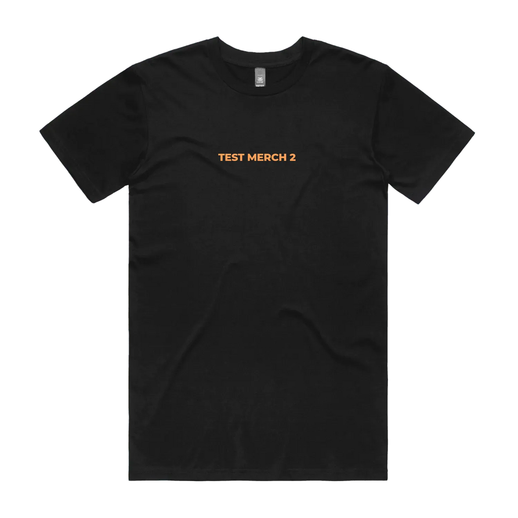 Black front flat lay