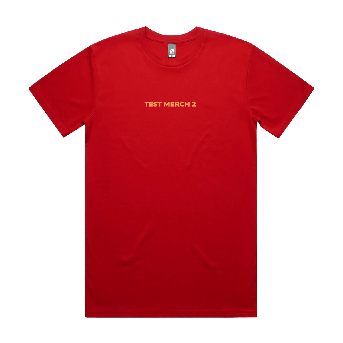 Red front flat lay